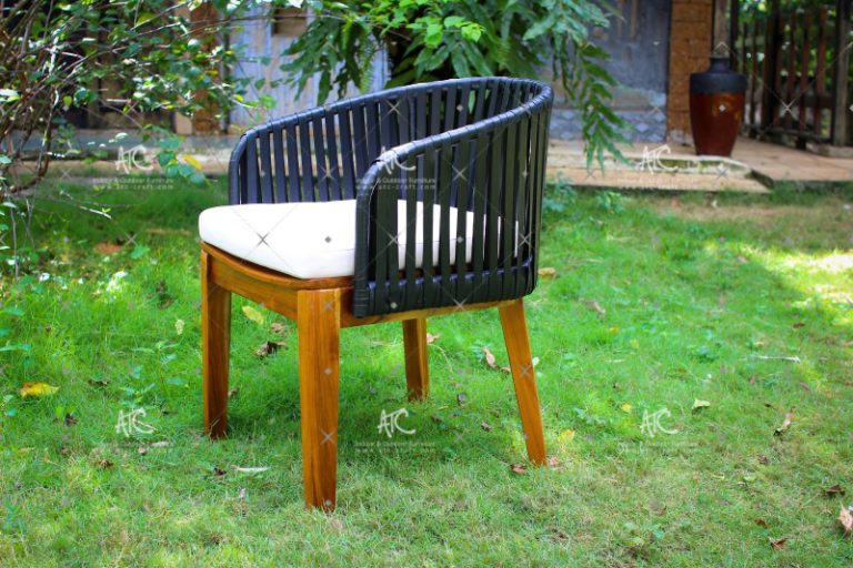 Cấu Tạo Ghế Ăn Khung Gỗ Teak Ngoài Trời RADS-129