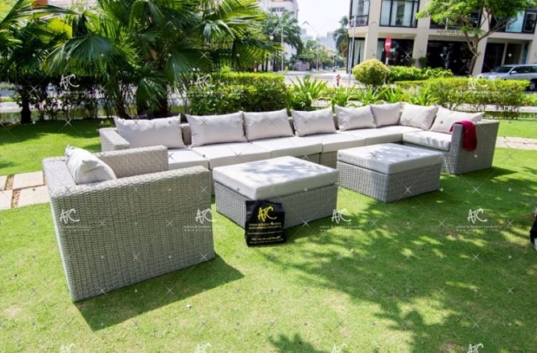 Bộ Sofa Góc Mây Nhựa Kéo Dài RASF-099