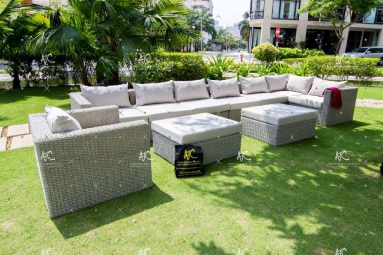 Bộ Sofa Góc Mây Nhựa Kéo Dài RASF-099