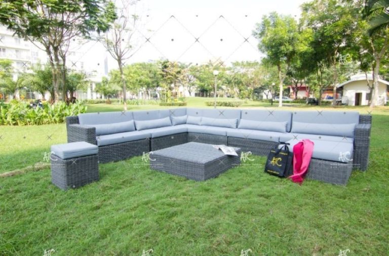 Bộ Sofa Góc Mây Nhựa Đại Gia Đình RASF-033-2