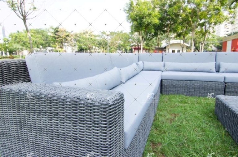 Bộ Ghế Sofa Góc Mây Nhựa Đại Gia Đình RASF-033-2