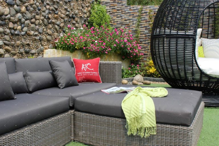 wicker sofa garden RASF 004 3