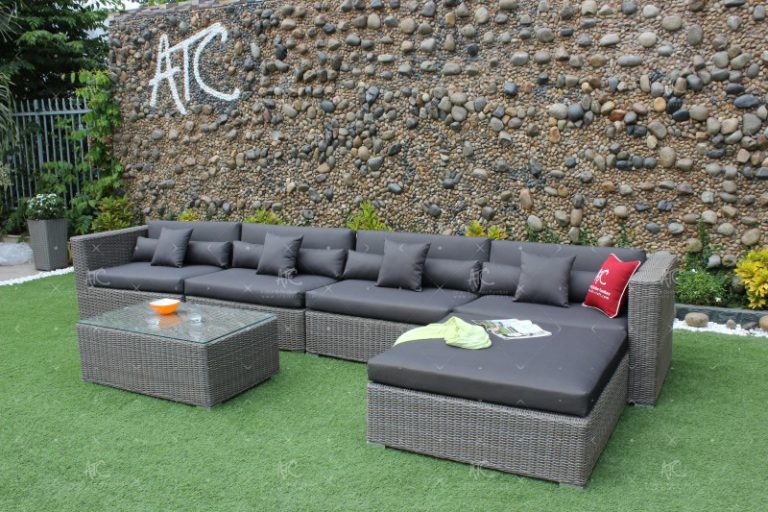 wicker sofa garden RASF 004