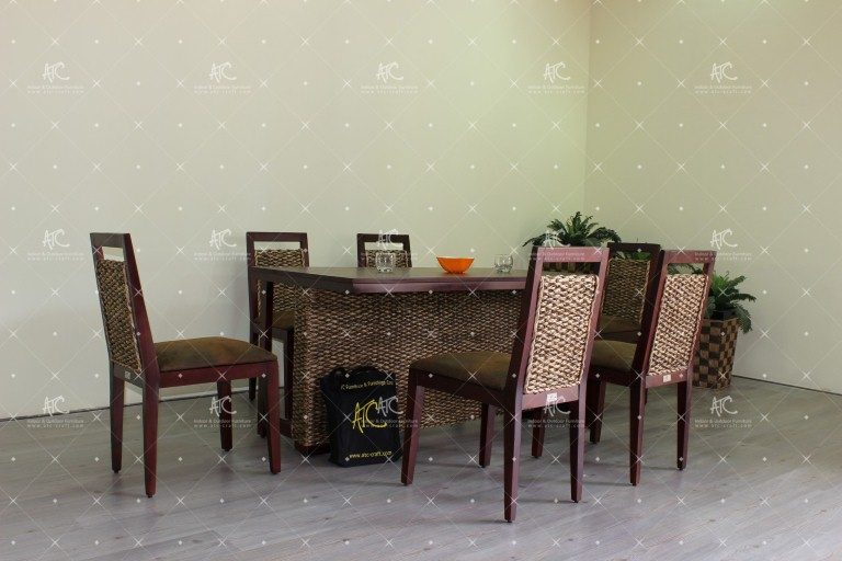water hyacinth indoor dining sets WADI-019
