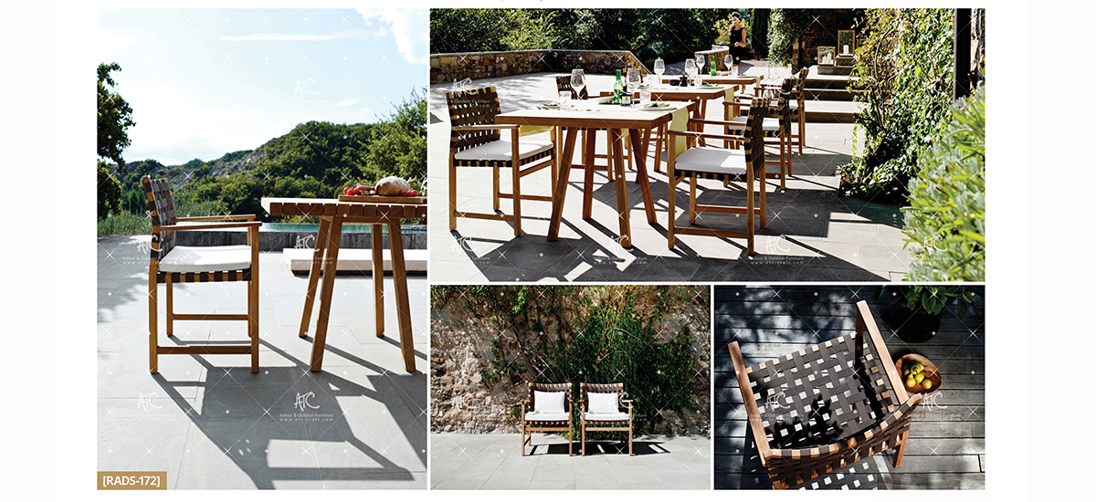 flores garden furniture teak outdoor dining set