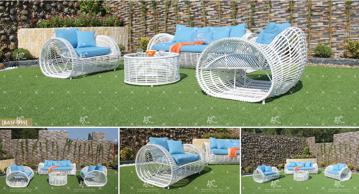 eagle outdoor furniture synthetic rattan sofa set