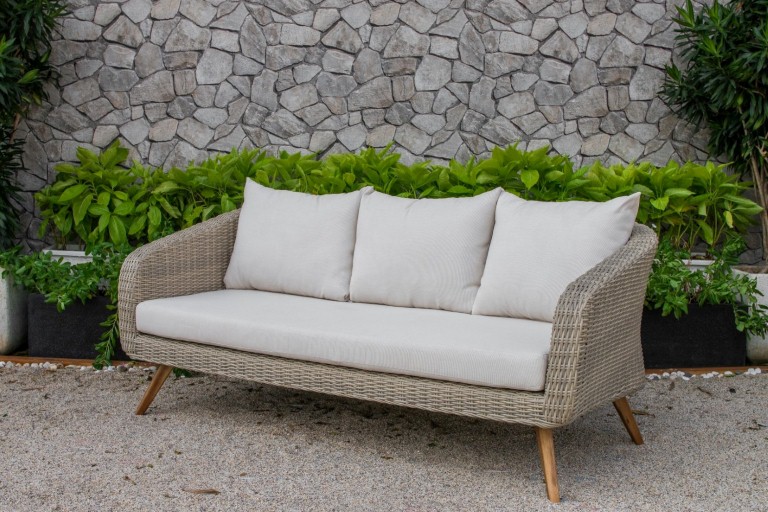 canary poly rattan outdoor furniture single sofa