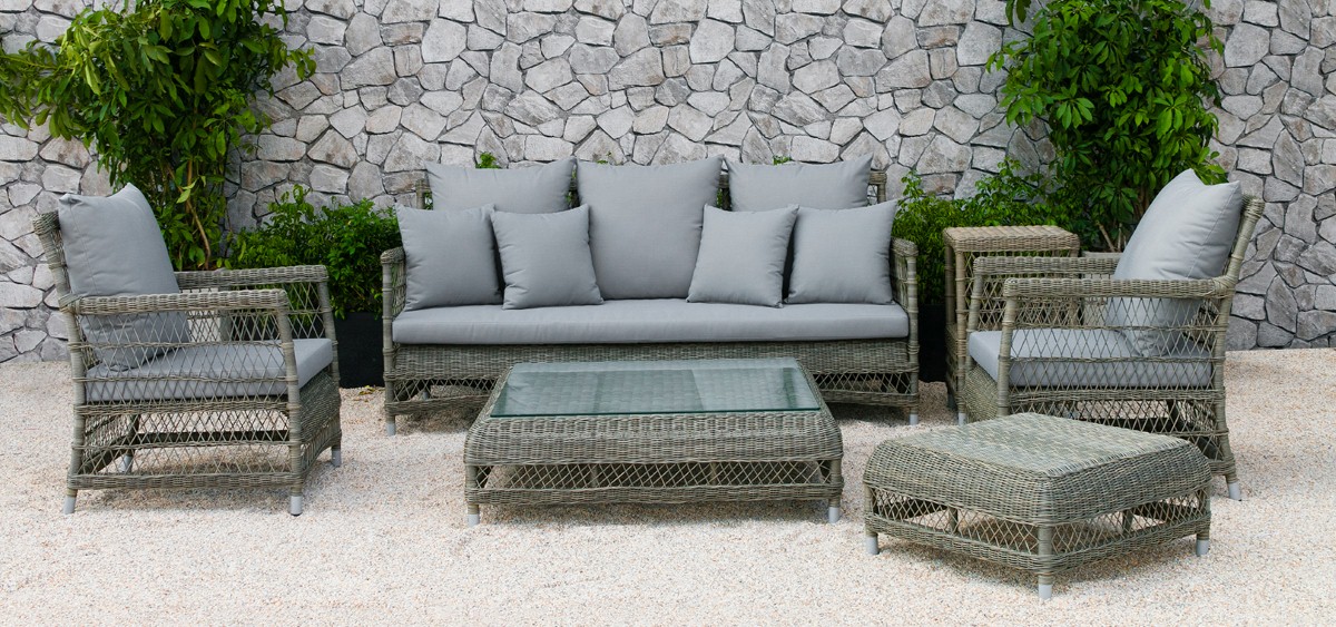 devon patio wicker furniture outdoor rattan sofa set