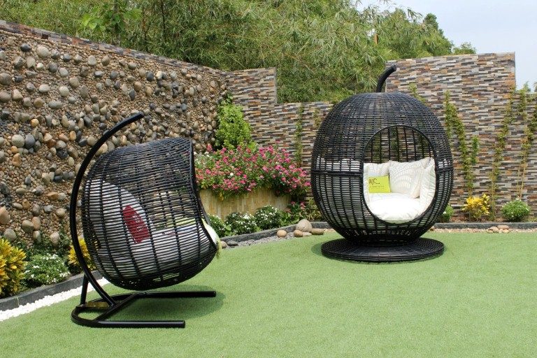 eagle rattan furniture egg hammock hanging chair and sun lounger chair