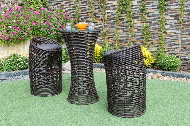 eagle wicker furniture poly rattan bar set furniture