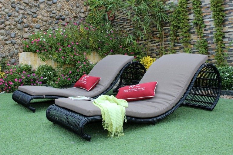 eagle outdoor rattan furniture wicker sun lounger chair