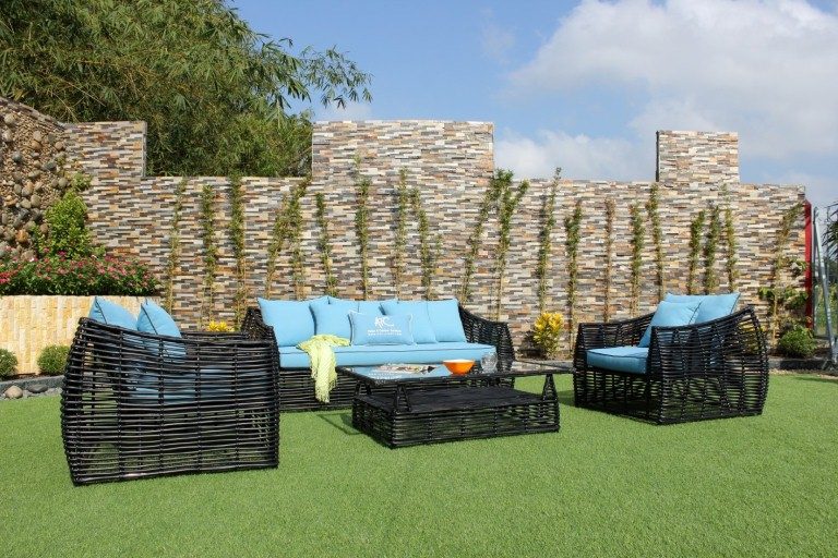 eagle garden furniture poly wicker sofa set