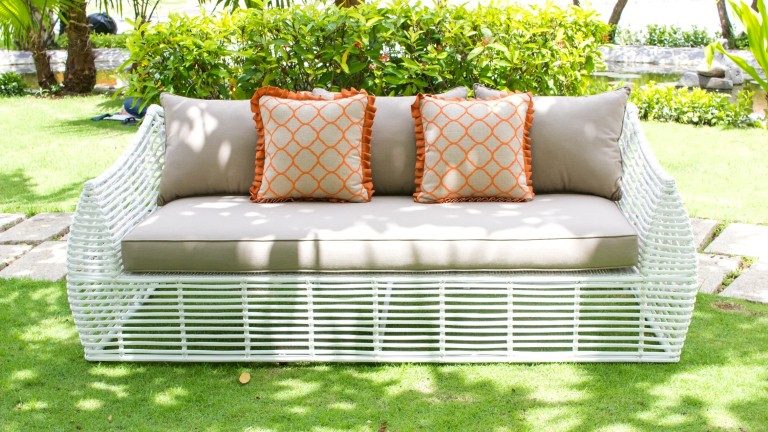 eagle outdoor furniture poly wicker single sofa