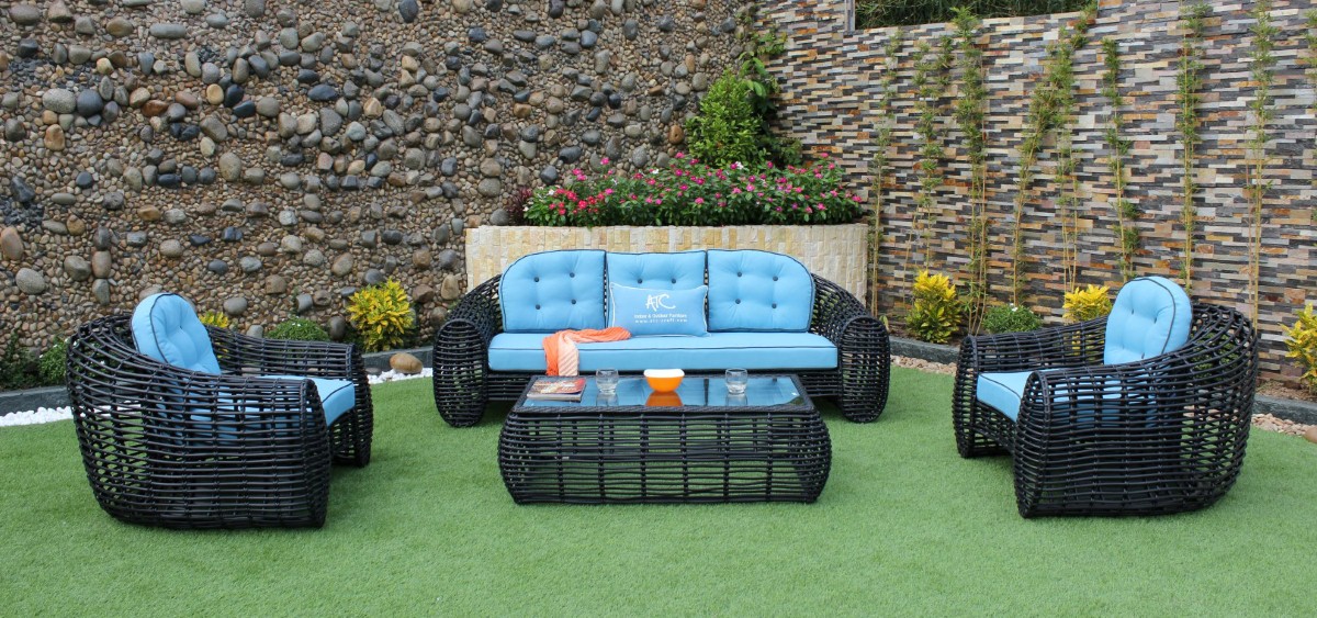 eagle garden furniture poly rattan sofa set