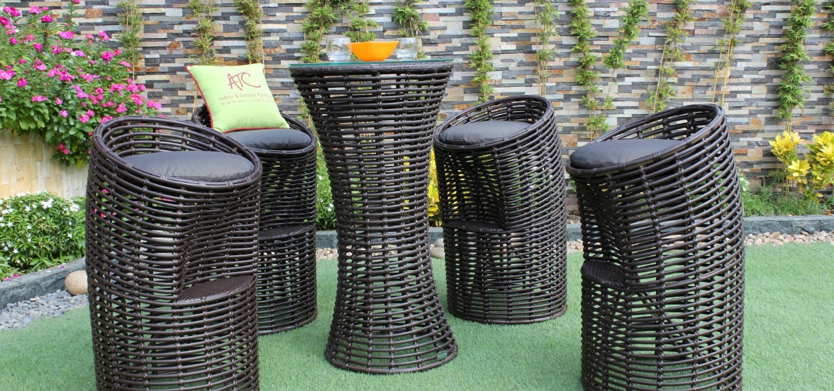eagle outdoor furniture poly wicker bar set