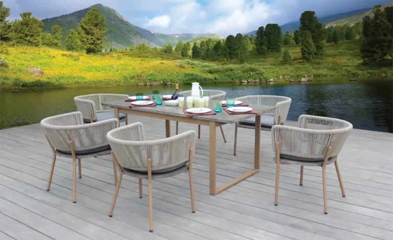 Bộ bàn ghế ăn ngoài trời tại ATC Furniture