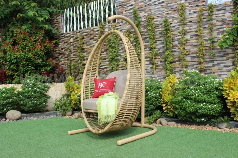 Ghế Xích Đu Hình Elip Tre Nhựa