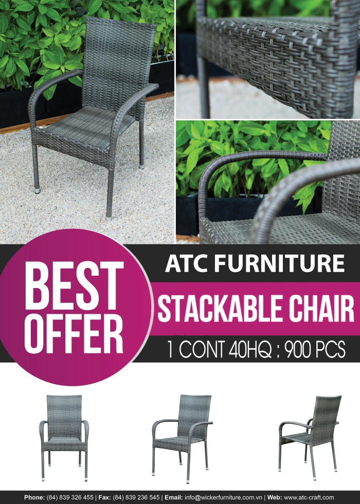 ATC Furniture Outdoor Stackable Chair
