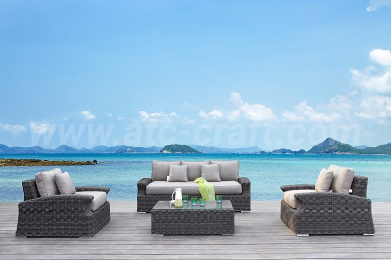 Bộ Sofa Ngoài Trời Mây Nhựa Thanh Lịch RASF-098