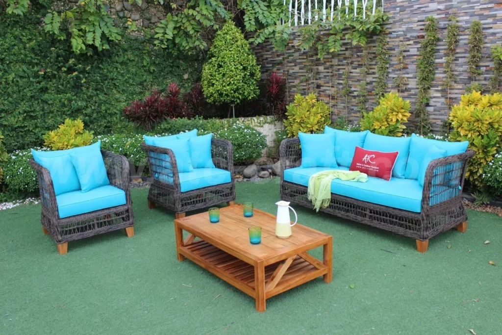Bộ Bàn Ghế Sofa Giả Mây Cổ Điển RASF-161 1 Tổng thể bộ bàn ghế sofa giả mây cổ điển