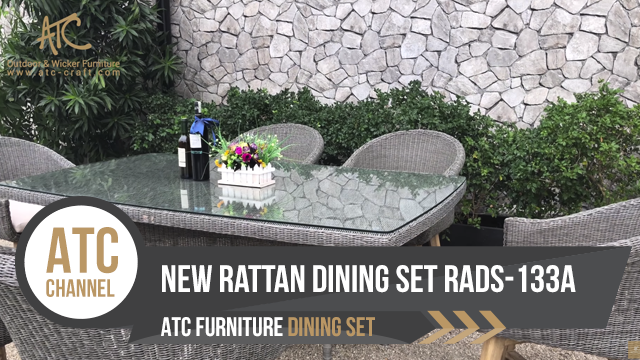 Bộ Bàn Ghế Ăn Nhựa Giả Mây RADS-133A | 2018 1 Bộ bàn ghế ăn nhựa giả mây RADS-133A | 2018