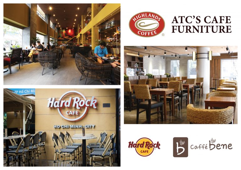 Bàn ghế nội thất quán cafe từ nhà sản xuất nội thất ATC Furniture Vietnam