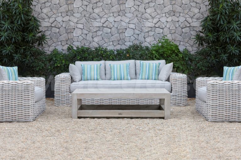 Bộ Sofa Mây Nhựa Ngoài Trời với bàn gỗ SIGMA 2018 RASF-178 Style 1 3