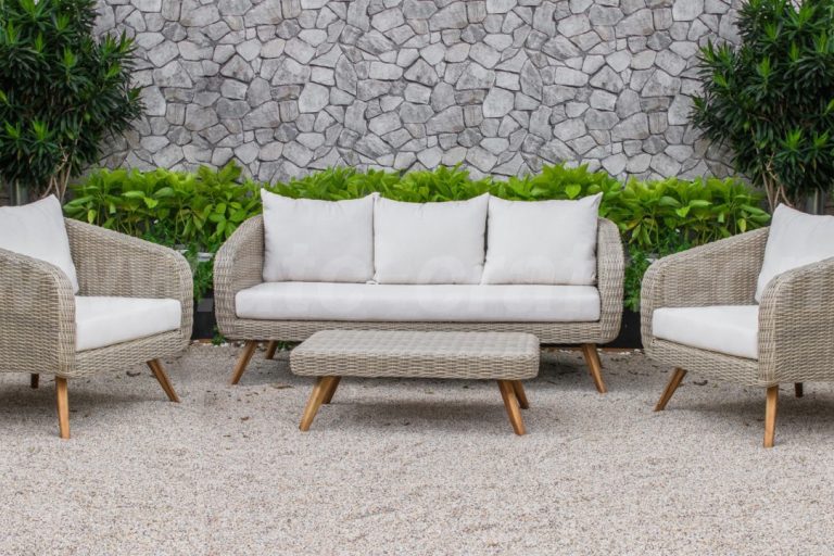 Bộ Bàn Ghế Sofa Nhựa Giả Mây Hiện Đại RASF-141