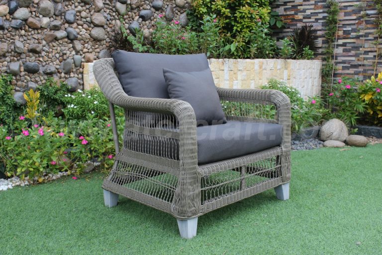 Ngoại thất tiết kiệm không gian: Bộ sofa giả mây RASF-121 Style 3 Ghế sofa đơn