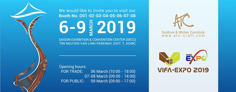 Nhà sản xuất nội thất nhựa giả mây tại vifa expo 2019