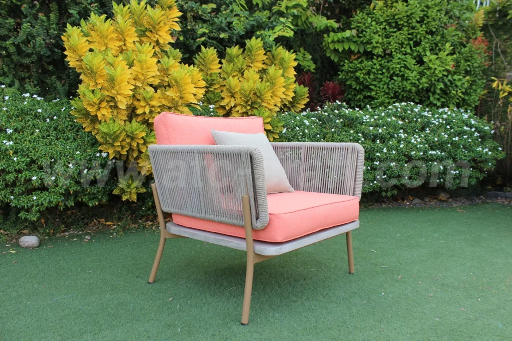 Bàn Ghế Sofa Ba Màu Dây Thừng Đan RASF-195 2 Cấu tạo của bộ bàn ghế sofa ba màu dây thừng đan