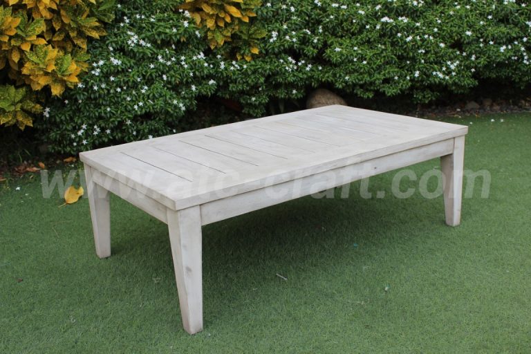 Bộ Sofa Dây Dù Kết Hợp Gỗ Ngoài Trời Độc Đáo Bàn Cafe Gỗ RASF-182