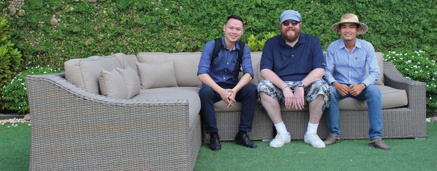 Nhà máy nội thất mây nhựa ATC Furniture đón khách