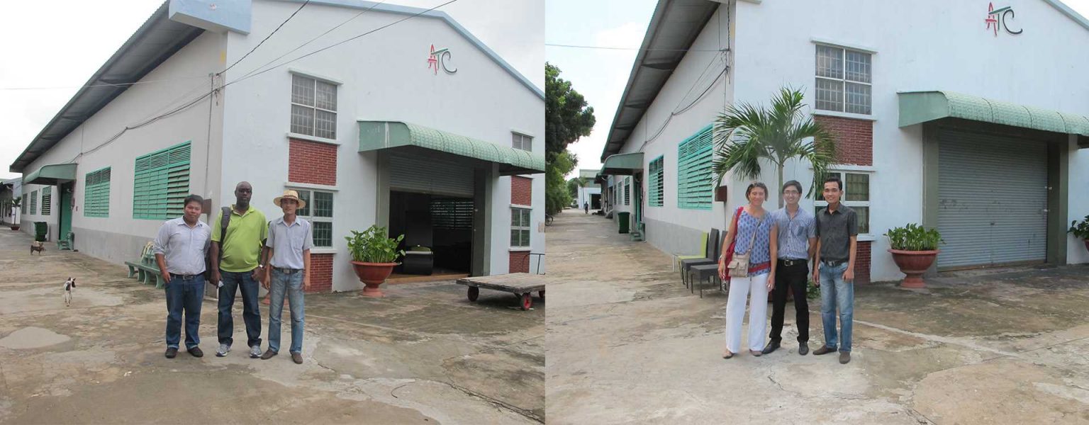 Nhà máy bàn ghế mây nhựa ATC Furniture đón khách