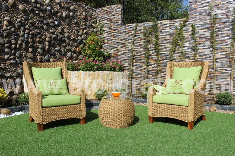 Tiêu điểm sản phẩm: Bộ sofa mini màu vàng rơm cho ban công