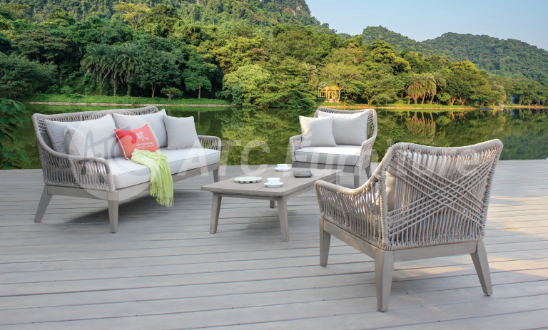 2022 tiêu điểm nội thất bộ phòng khách ngoài trời dây dù