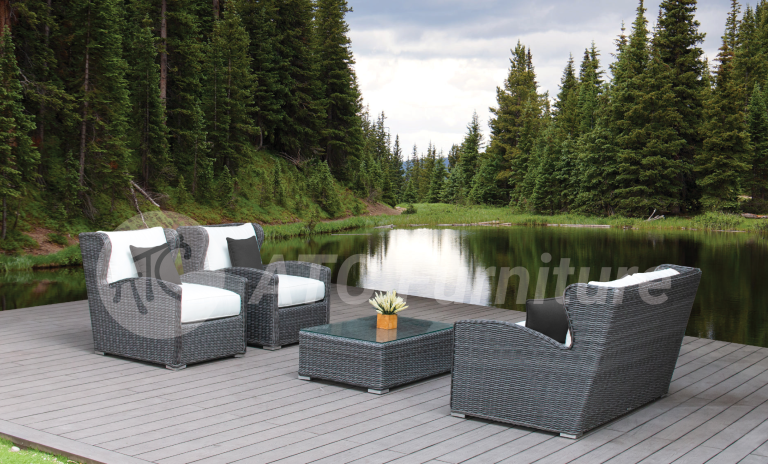 2022 tiêu điểm nội thất bộ sofa 2-1-1 mây nhựa sân vườn