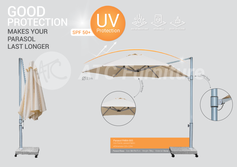 2022 tiêu điểm nội thất dù lệch tâm ngoài trời