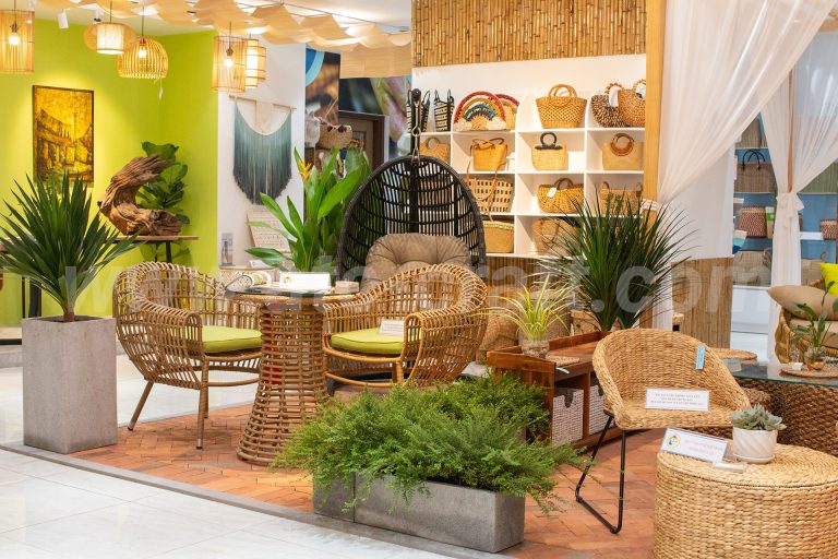 Nội thất mây nhựa ATC tại hội chợ mây tre nhựa 2022