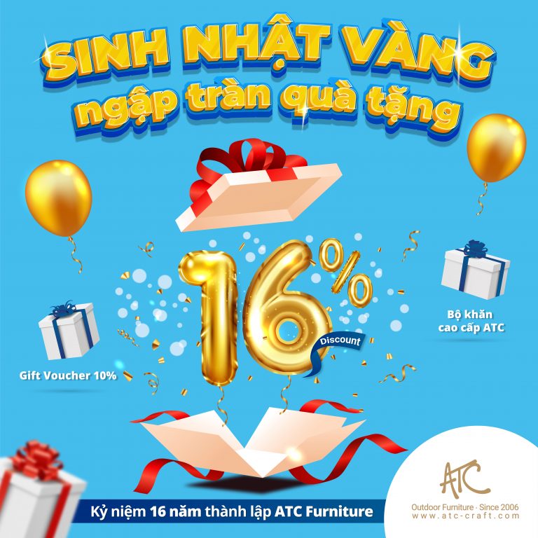 ưu đãi nội thất sinh nhật vàng ngập tràn quà tặng