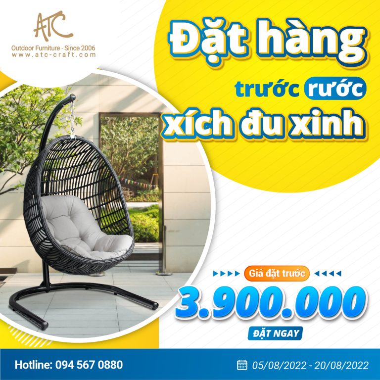 Đặt trước ghế xích đu bogo tại ATC Furniture