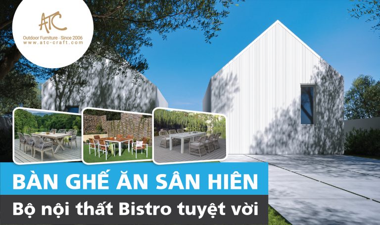 bàn ghế ăn sân hiên bộ nội thất bistro tuyệt vời
