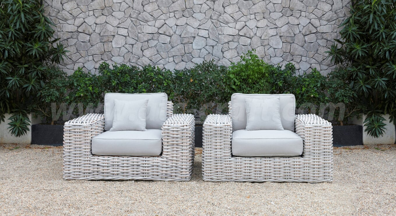 Bộ Sofa 3-1-1 Ngoài Trời Dây Sigma RASF-178B 1 Ghế sofa đơn - Bộ sofa 3-1-1 ngoài trời dây sigma