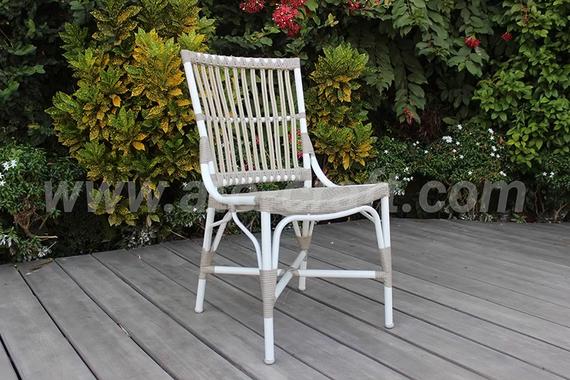 Bộ Bàn Ăn Mây Nhựa PE 6 Ghế RADS-236 2 Ghế không tay - Bộ bàn ăn mây nhựa PE 6 ghế