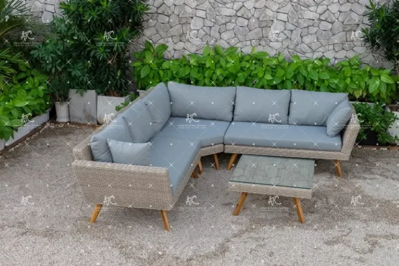 Top 5+ Mẫu Sofa Ngoài Trời Giá Rẻ Được Ưa Chuộng Nhất Hiện Nay 3 Sofa góc chữ L
