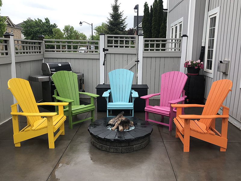 Câu Chuyện Về Ghế Gỗ Adirondack 5 Ghế Adirondack đa dạng màu sắc