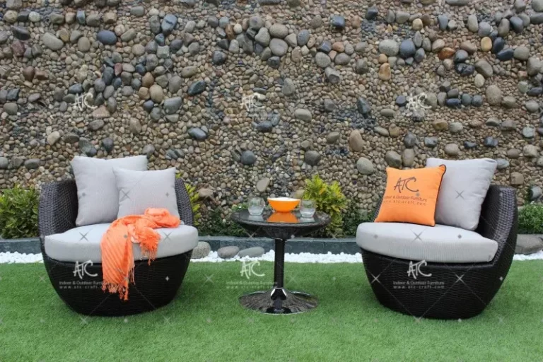 ghế đan dây nhựa giả mây