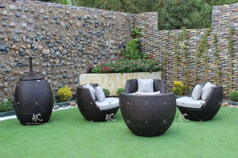 Xu Hướng Chất Liệu Mây Nhựa Nâng Tầm Nội Thất Khách Sạn 5 Bộ bàn ăn sofa 4 ghế