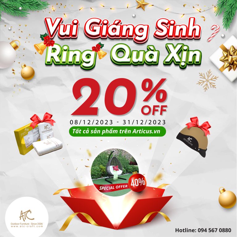 gui giáng sinh - rinh quà xịn cùng ATC Furniture