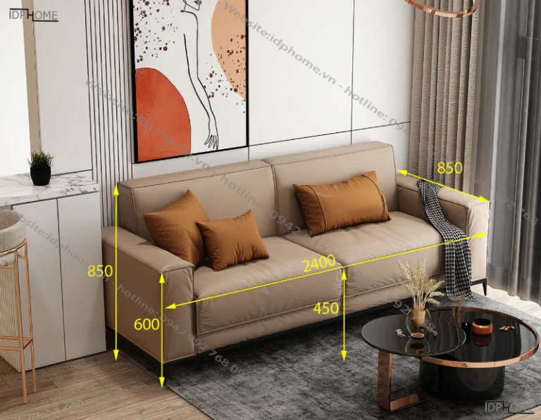 Kích thước bàn ghế sofa tiêu chuẩn